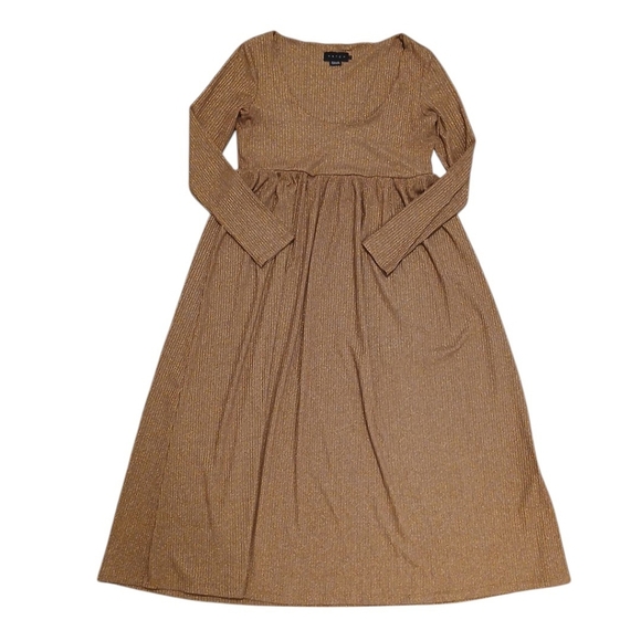 Hatch Dresses & Skirts - Hatch Brown Long Sleeve Scoop Neck Maternity Sundress Size 3